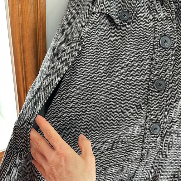 M L Gorgeous vintage cape fits tweed look wool mix - Picture 3 of 7